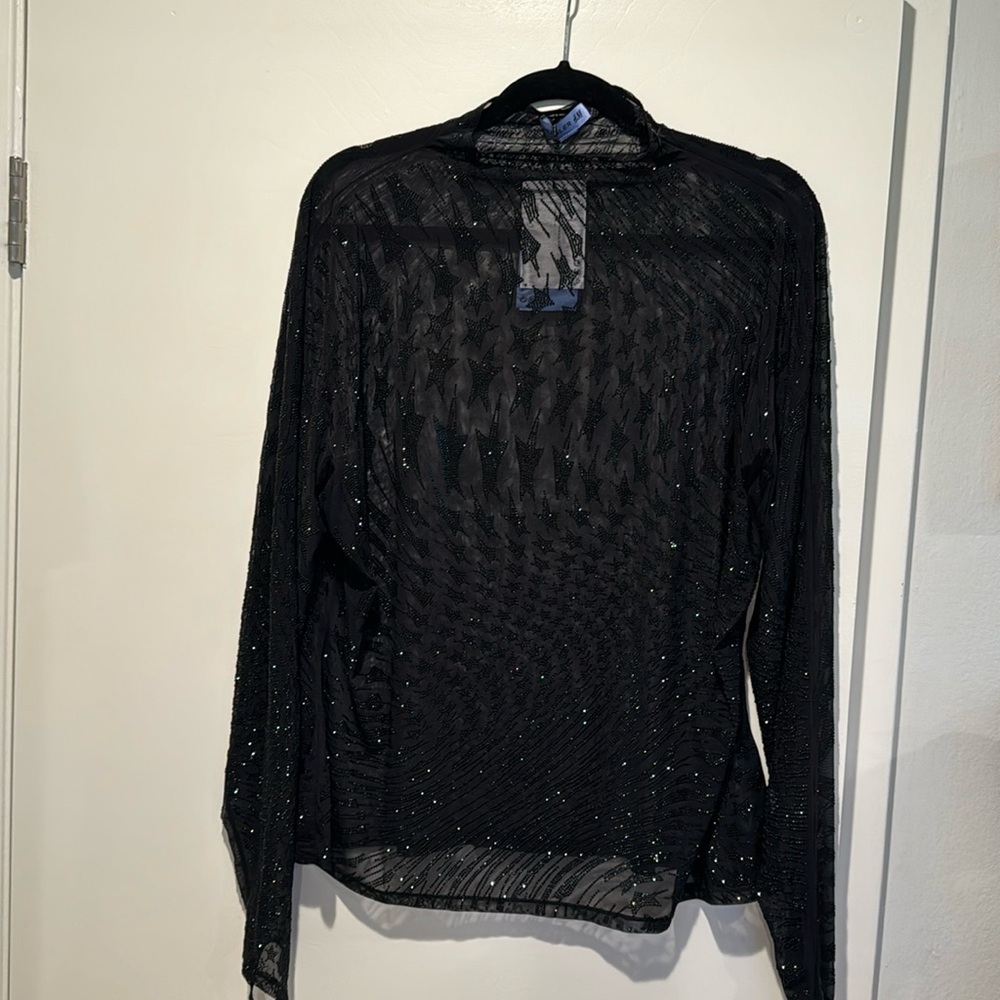 MOVING SALE H&M Mugler special edition sequined star blouse